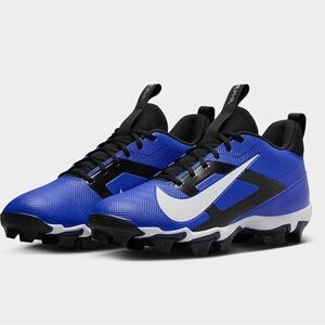 New Nike Alpha Menace 4 Shark Men’s Football Cleats Blue White Size 12